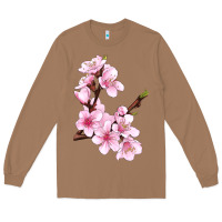 Toasted Coconut Peach Blossom Illustrations Long Sleeve Tee - LillyAllenDesigns