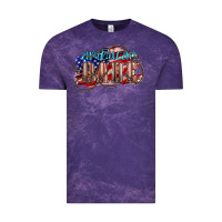Cloud Purple American babe Vintage Tee - NancyCooperArtShop
