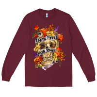 Burgundy Sorta sweet sorta spooky Long Sleeve Tee - RanaPortraitStore