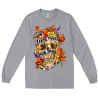Heather Grey Sorta sweet sorta spooky Long Sleeve Tee - RanaPortraitStore