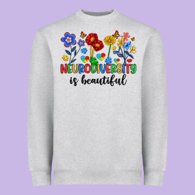 Neurodiversity Is Beautiful Heavyweight Sweatshirt Designed By Artiststas