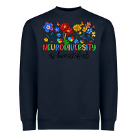Navy neurodiversity is beautiful Heavyweight Sweatshirt - Artiststas