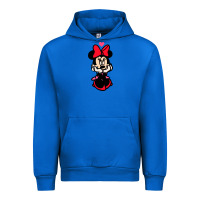 Cobalt Minnie Mouse Urban Hoodie - CowhideDigitalArt