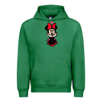 Emerald Minnie Mouse Urban Hoodie - CowhideDigitalArt