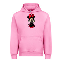 Fuchsia Pink Minnie Mouse Urban Hoodie - CowhideDigitalArt