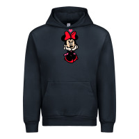 Navy Minnie Mouse Urban Hoodie - CowhideDigitalArt