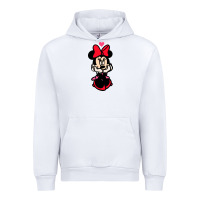 White Minnie Mouse Urban Hoodie - CowhideDigitalArt