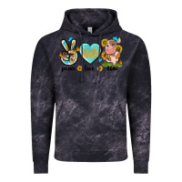 Cloud Black peace love cute cow Vintage Hoodie - NancyCooperArtShop