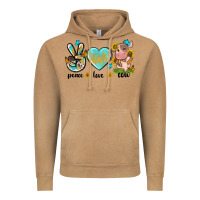 Vintage Camel peace love cute cow Vintage Hoodie - NancyCooperArtShop