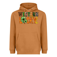Meerkat Western lucky with clover St. Patricks day Heavyweight Hoodie - HowdyJamesFarm