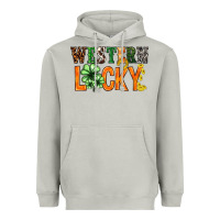 Moon Dust Western lucky with clover St. Patricks day Heavyweight Hoodie - HowdyJamesFarm