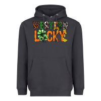 Smoke Western lucky with clover St. Patricks day Heavyweight Hoodie - HowdyJamesFarm
