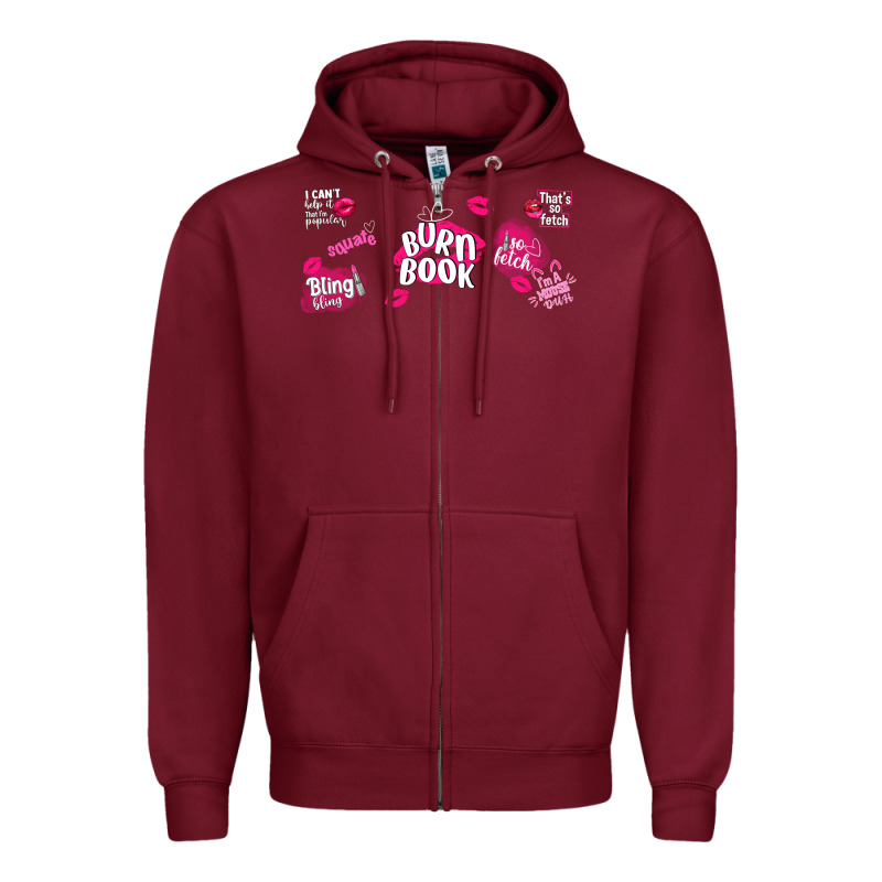Burn Book Zipper Hoodie by TumblerDesignByShophia | Teevron
