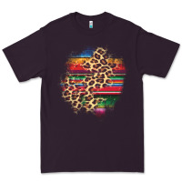 Plum serape leopard patch Premium Tee - AdoDesignShop