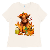 Bone Fall Autumn heifer pumpkin Ladies Tee - RanaPortraitStore