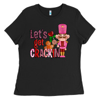 Black lets get crackin with nutcrackers ado Ladies Tee - AdoDesignShop