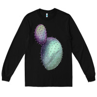 Black Opunthia Santa Rita Cactus Long Sleeve Tee - LillyAllenDesigns