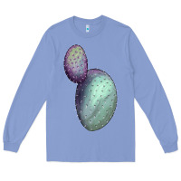 Colony Blue Opunthia Santa Rita Cactus Long Sleeve Tee - LillyAllenDesigns