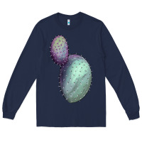 Navy Opunthia Santa Rita Cactus Long Sleeve Tee - LillyAllenDesigns