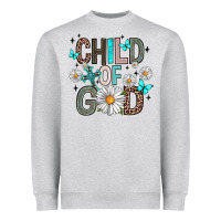 Heather Grey child of god Heavyweight Sweatshirt - Artiststas