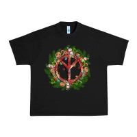 Black Christmas peace Urban Heavy Tee - MaliasSmallBusiness