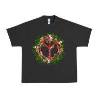 Pigment Black Christmas peace Urban Heavy Tee - MaliasSmallBusiness