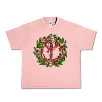 Salmon Christmas peace Urban Heavy Tee - MaliasSmallBusiness