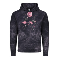 Cloud Black skeleton ballerina Vintage Hoodie - MaliasSmallBusiness