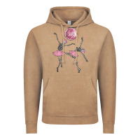 Vintage Coffee skeleton ballerina Vintage Hoodie - MaliasSmallBusiness
