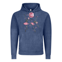 Vintage Denim skeleton ballerina Vintage Hoodie - MaliasSmallBusiness