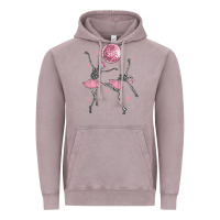 Vintage Zinc skeleton ballerina Vintage Hoodie - MaliasSmallBusiness
