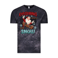 Cloud Black dashing through the snow Vintage Tee - MaliasSmallBusiness