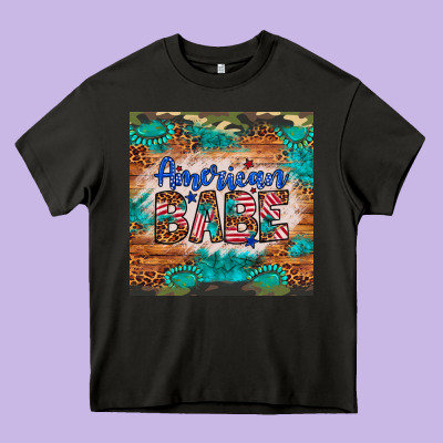 American Babe Heavy Core Tee Designed By Artiststas