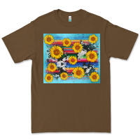 Cacao serape cowhide sunflower Premium Tee - AdoDesignShop