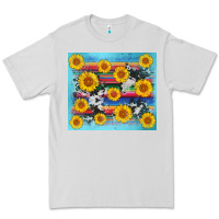 Dove Grey serape cowhide sunflower Premium Tee - AdoDesignShop