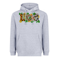 Heather Grey Western lucky St. Patrick's Day Heavyweight Hoodie - CowGirlArtShop