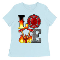 Firefighter Love Ladies Tee | Teevron