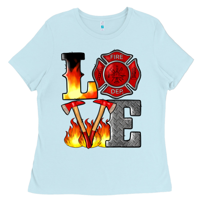 Firefighter Love Ladies Tee by Artiststas | Teevron