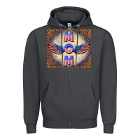 Smoke American mom Zipper Hoodie - TumblerDesignByShophia