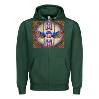 Sports Green American mom Zipper Hoodie - TumblerDesignByShophia