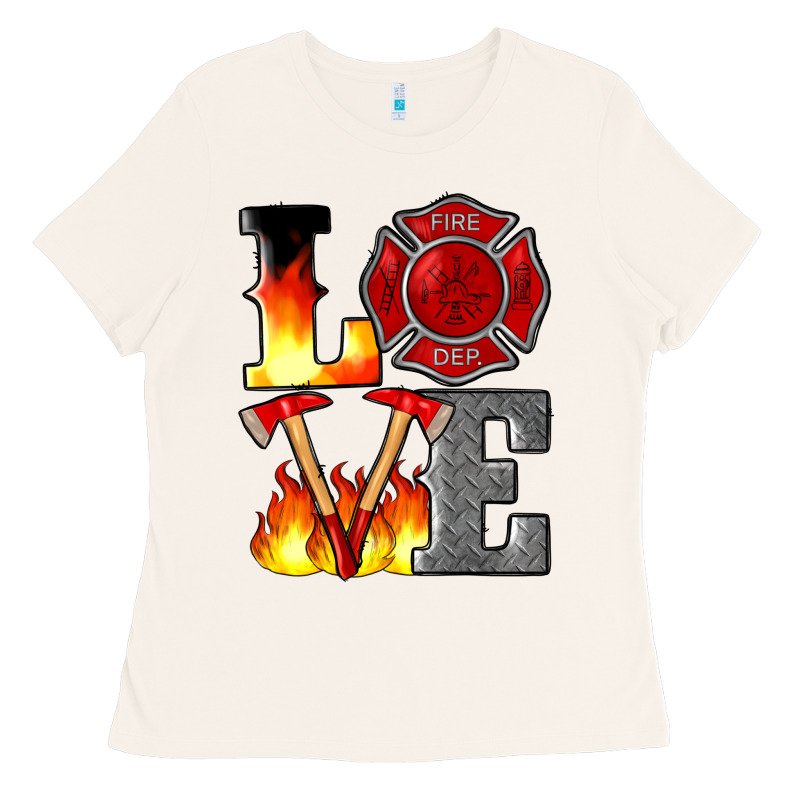 Firefighter Love Ladies Tee by Artiststas | Teevron