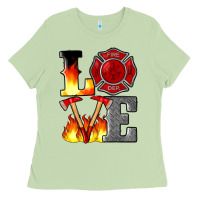 Matcha firefighter love Ladies Tee - Artiststas
