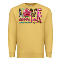 Antique Gold love never fails Premium Sweatshirt - OliviaCreatesArt