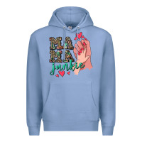 Colony Blue Mama Junkie Mother's Day Premium Hoodie - CowGirlArtShop