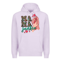Lilac Mama Junkie Mother's Day Premium Hoodie - CowGirlArtShop