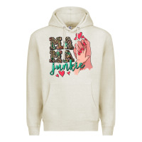 Oatmeal Heather Mama Junkie Mother's Day Premium Hoodie - CowGirlArtShop