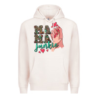 Pale Pink Mama Junkie Mother's Day Premium Hoodie - CowGirlArtShop