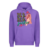 Purple Mama Junkie Mother's Day Premium Hoodie - CowGirlArtShop