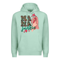 Seafoam Mama Junkie Mother's Day Premium Hoodie - CowGirlArtShop