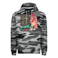 Slate Camo Mama Junkie Mother's Day Premium Hoodie - CowGirlArtShop